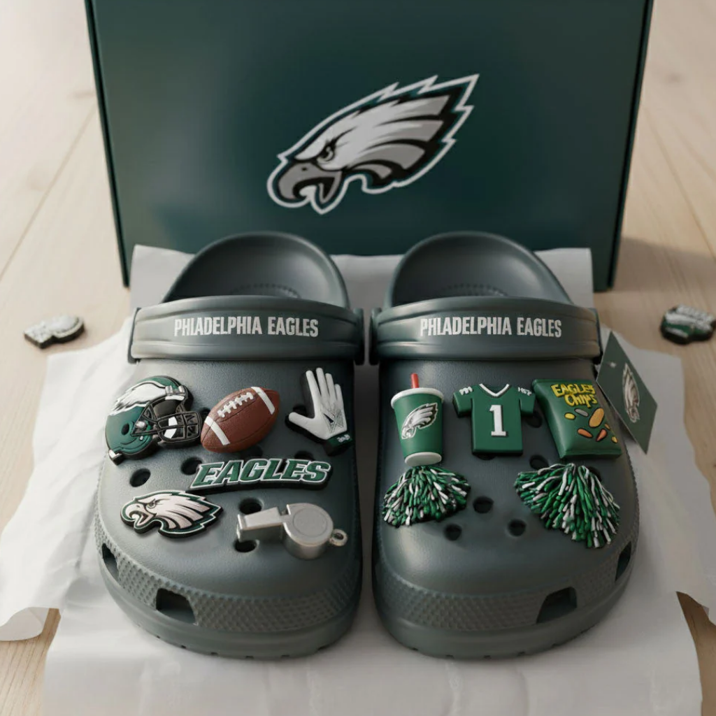 Philadelphia Eagles Crocs Charms