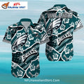 Philadelphia Eagles Hawaiian Shirt Floral And Hibiscus Pattern