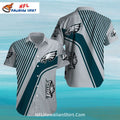 Philadelphia Eagles Hawaiian Shirt Modern Stripe Design