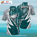 Philadelphia Eagles Intense Storm Barbed Wire Hawaiian Shirt
