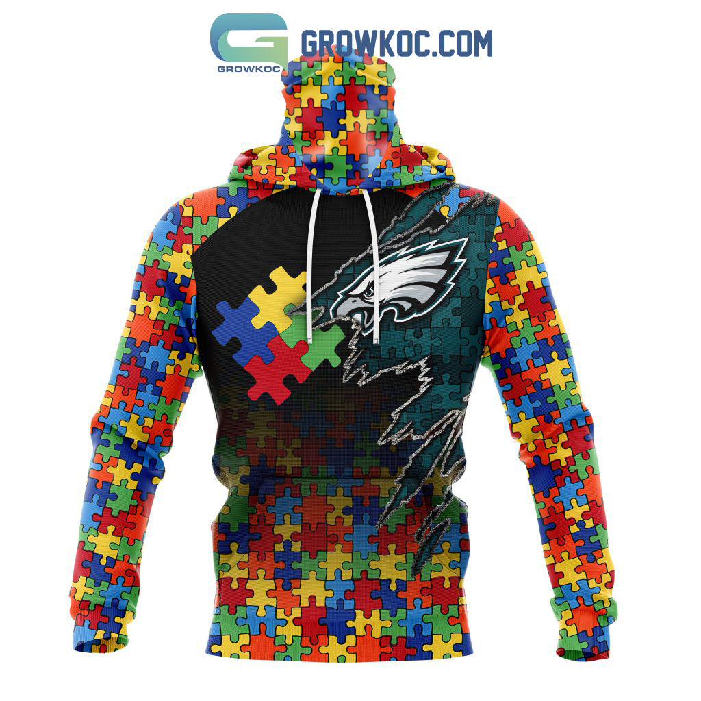 Philadelphia Eagles NFL Special Autism Awareness Design Hoodie T Shirt