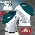 Philadelphia Eagles Polo Shirt Custom Name Football Polo Shirts
