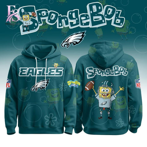 Philadelphia Eagles SpongeBob 2026 Hoodie