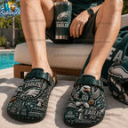 Philadelphia Eagles Suede Clogs
