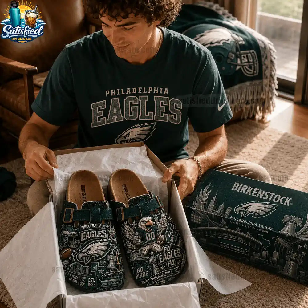 Philadelphia Eagles Suede Clogs