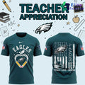 Philadelphia Eagles Teacher Appreciation 2026 Graphic T-Shirt