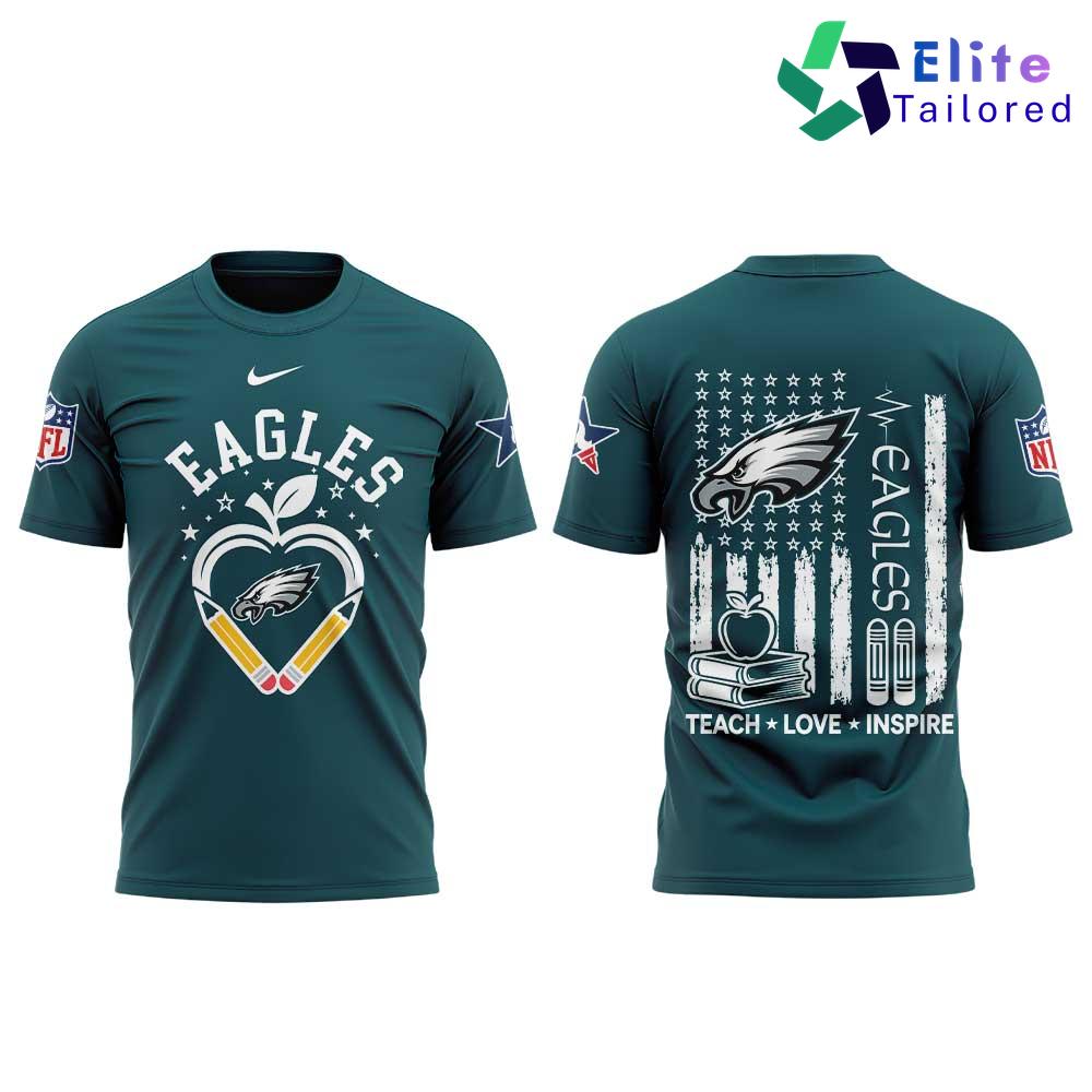 Philadelphia Eagles Teacher Appreciation 2026 Graphic T-Shirt