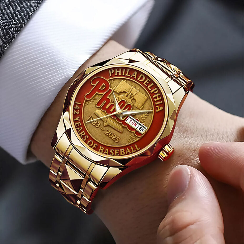 Philadelphia Phillies 142th Anniversary 2025 Alloy Luxury Quartz Watch - TANTN16084