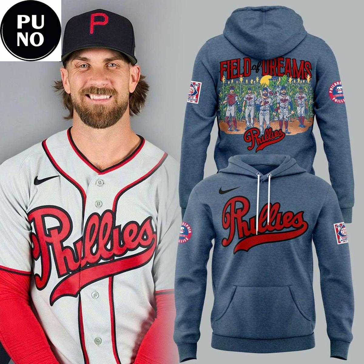 Philadelphia Phillies 2026 MLB Field of Dreams Game Hoodie T-Shirt