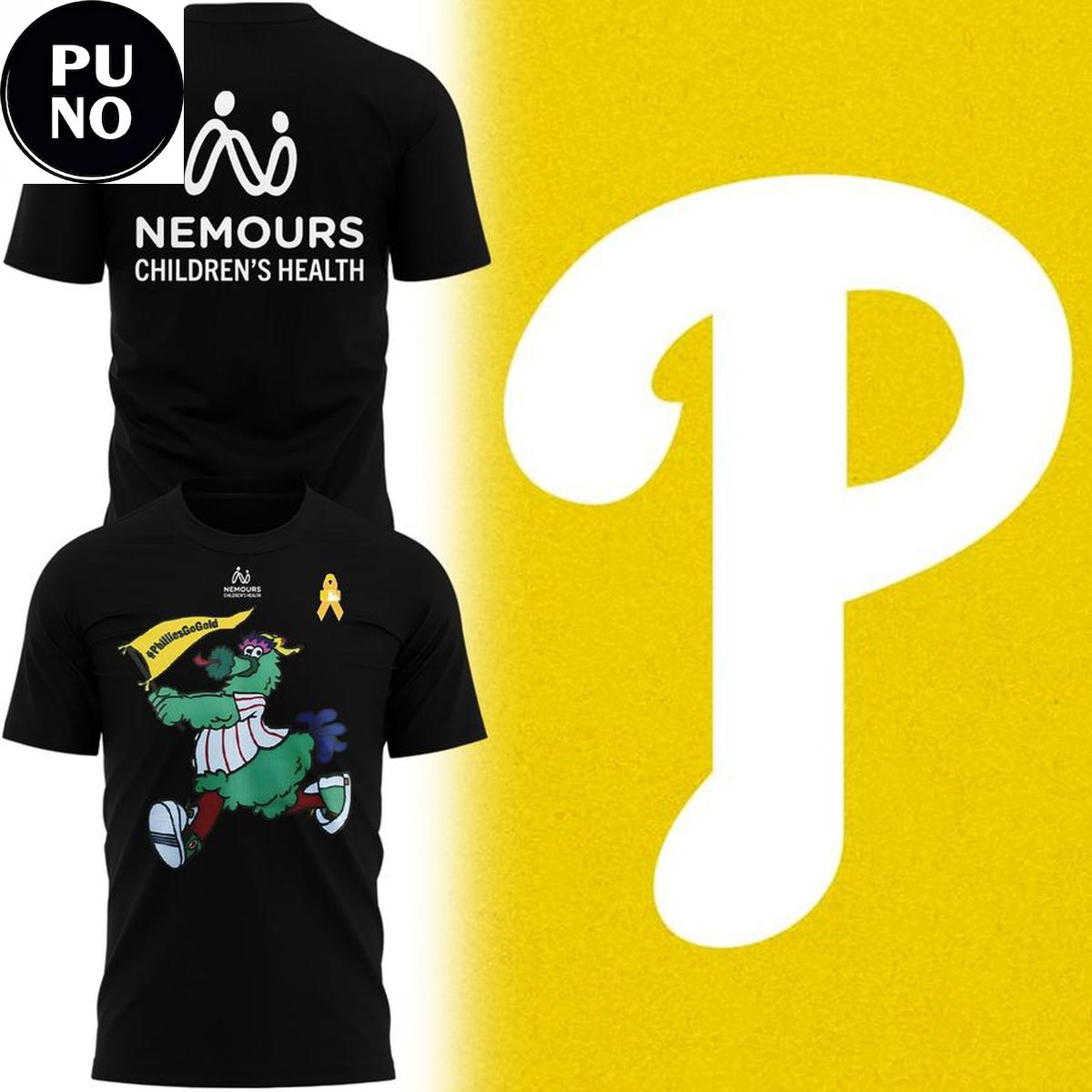 Philadelphia Phillies 2026 Phillie Phanatic Mascot Nemours Childhood Cancer Hoodie
