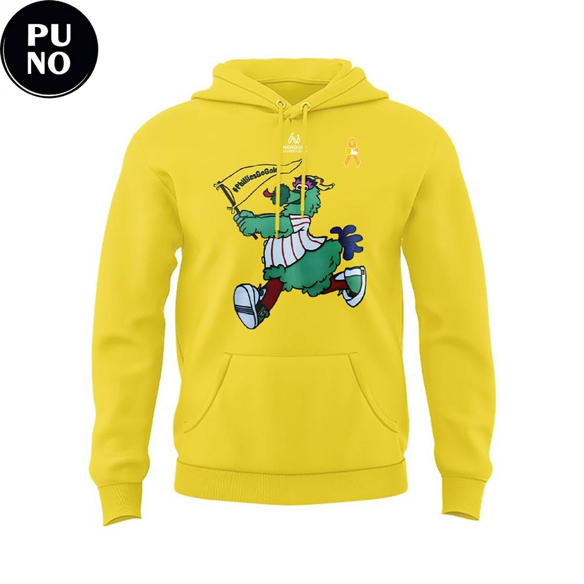 Philadelphia Phillies 2026 Phillie Phanatic Mascot Nemours Childhood Cancer Hoodie