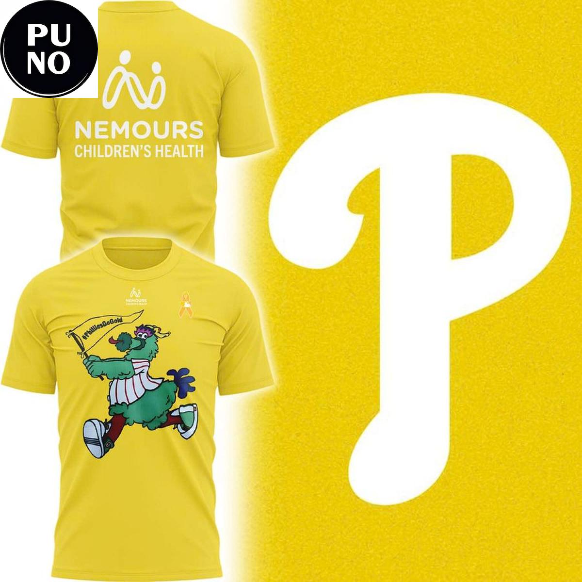 Philadelphia Phillies 2026 Phillie Phanatic Mascot Nemours Childhood Cancer Hoodie