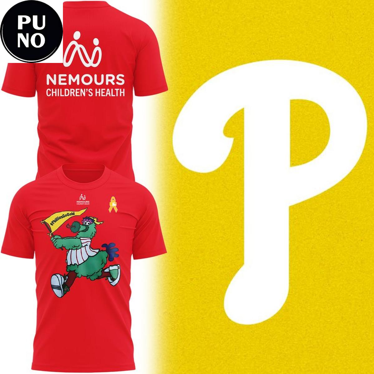 Philadelphia Phillies 2026 Phillie Phanatic Mascot Nemours Childhood Cancer Hoodie