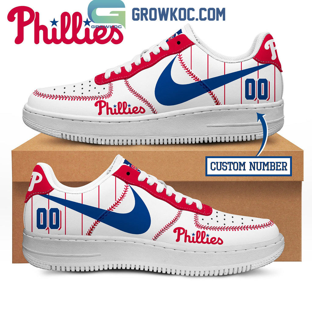 Philadelphia Phillies Fan Personalized Air Force 1 Shoes