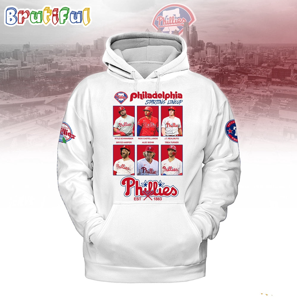 Philadelphia Phillies Starting Lineup Est 1883 Hoodie T-Shirt