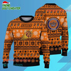 Phoenix Suns Snowy Night Ugly Christmas Sweater