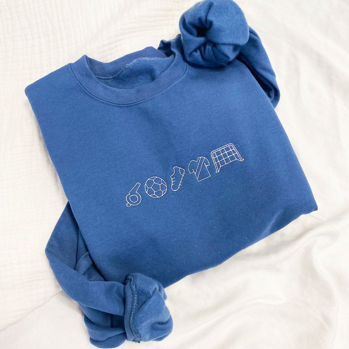 Embroidered Soccer Icon Sweatshirt