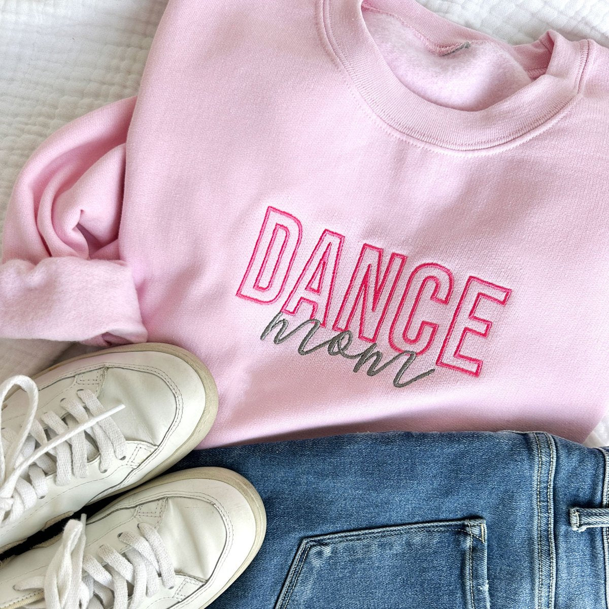 Dance Mom Embroidered Gemma Crewneck Sweatshirt