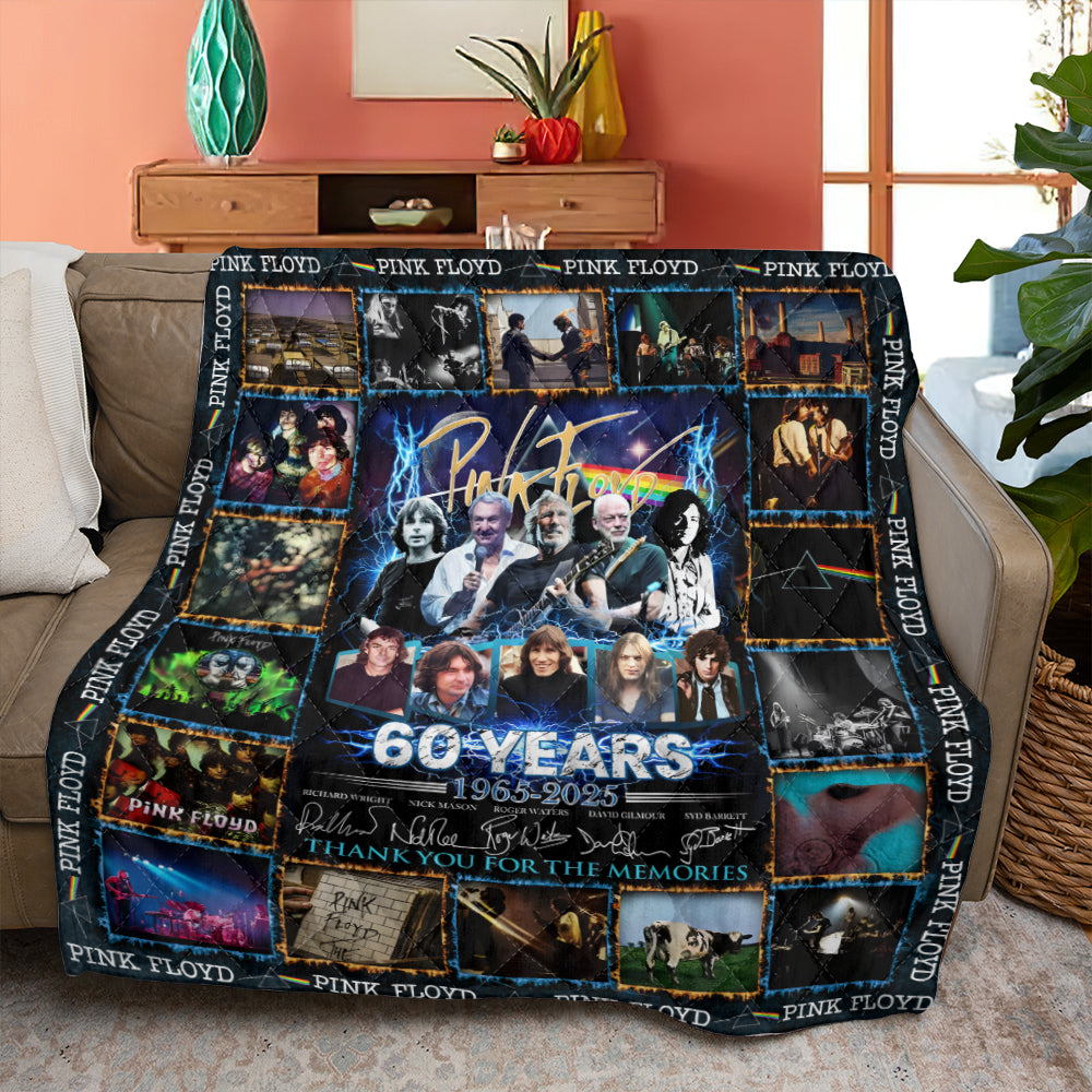 Pink Floyd 60 Years Quilt Blanket - MAITM13044
