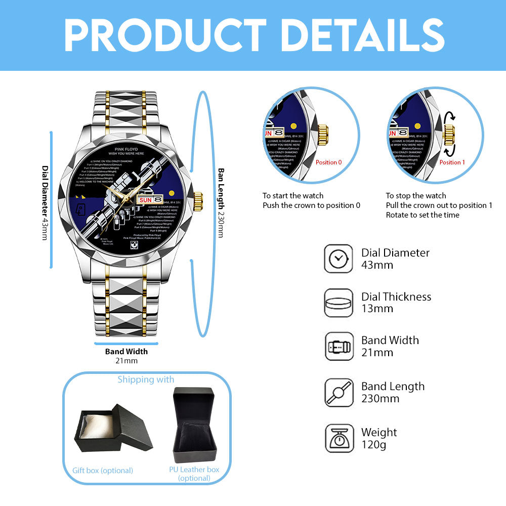 Pink Floyd Alloy Luxury Quartz Watch - TANTN24874
