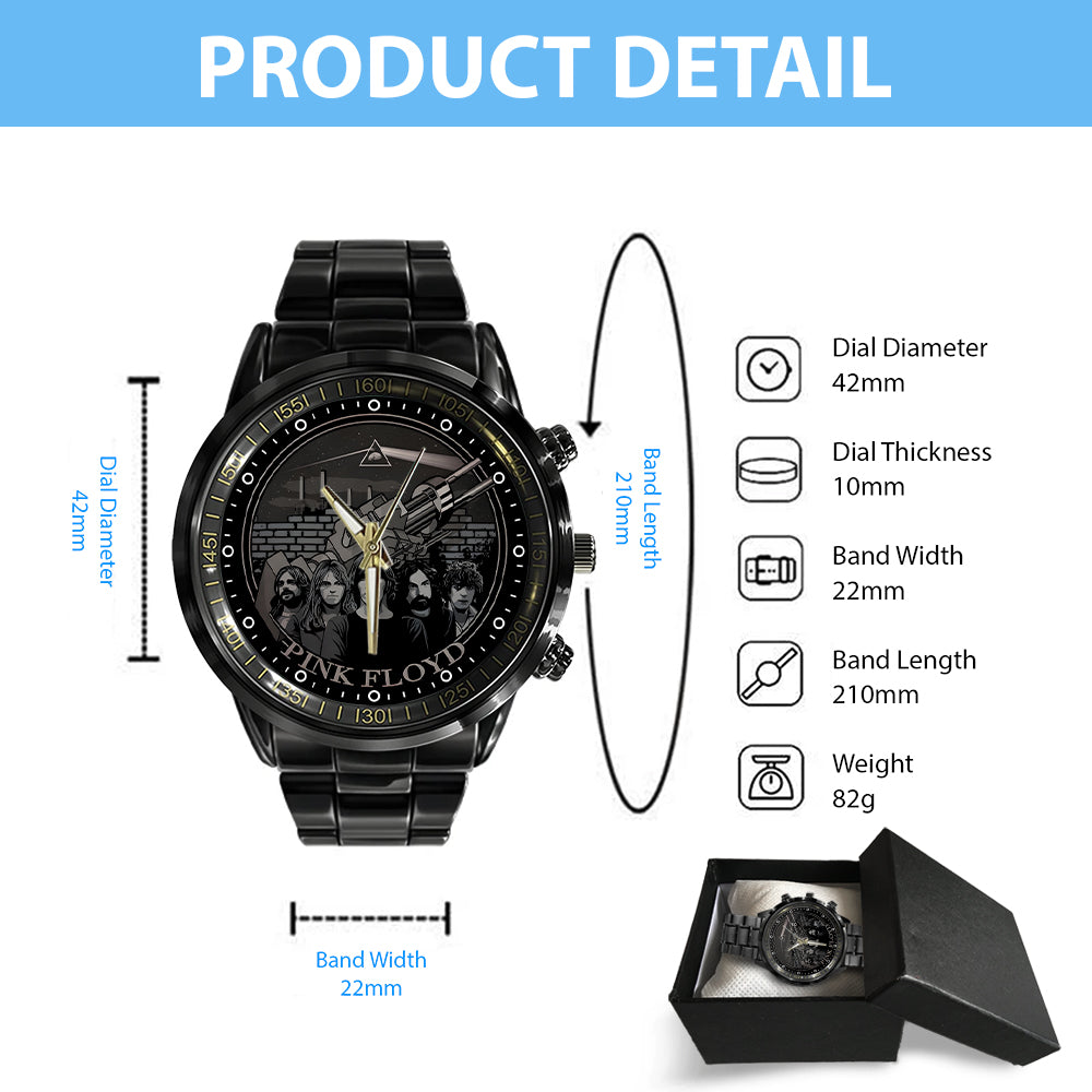 Pink Floyd Black Stainless Steel Watch - MAITM 10252