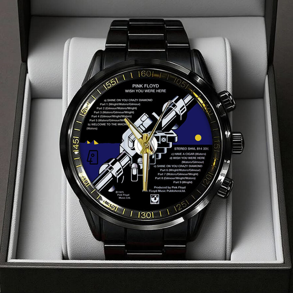 Pink Floyd Black Stainless Steel Watch - TANTN24875