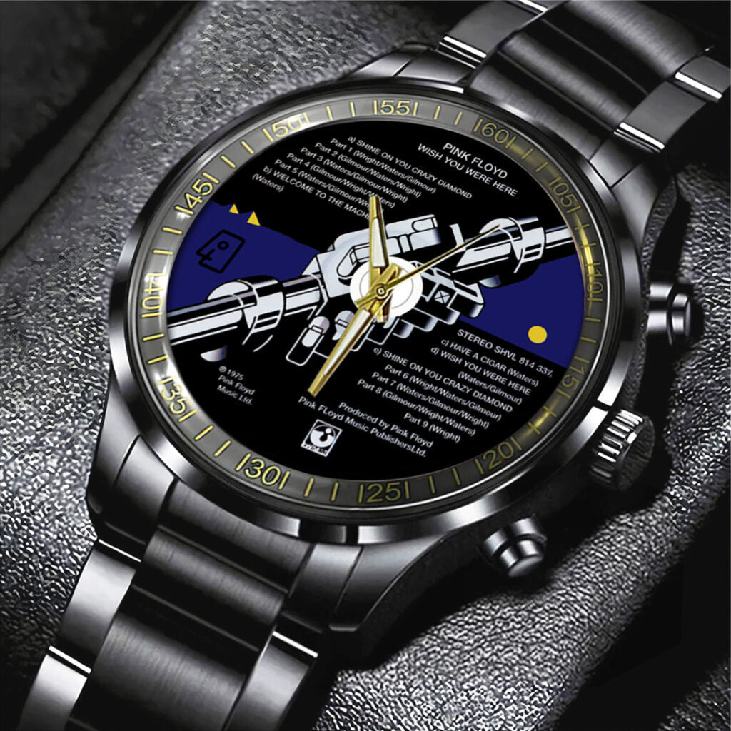 Pink Floyd Black Stainless Steel Watch - TANTN24875