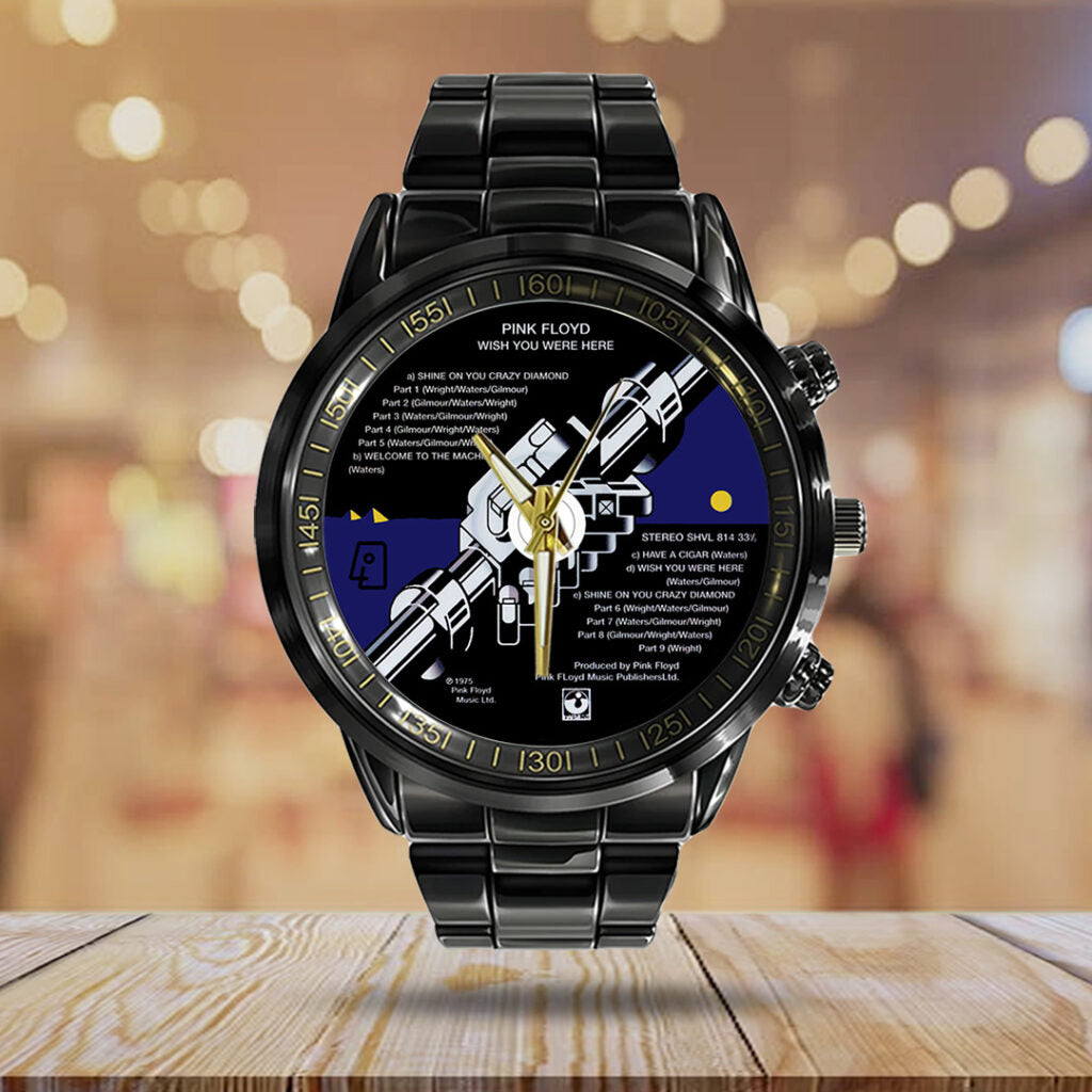 Pink Floyd Black Stainless Steel Watch - TANTN24875
