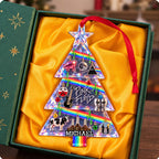 Pink Floyd Triangle Custom Name Christmas Tree Ornament