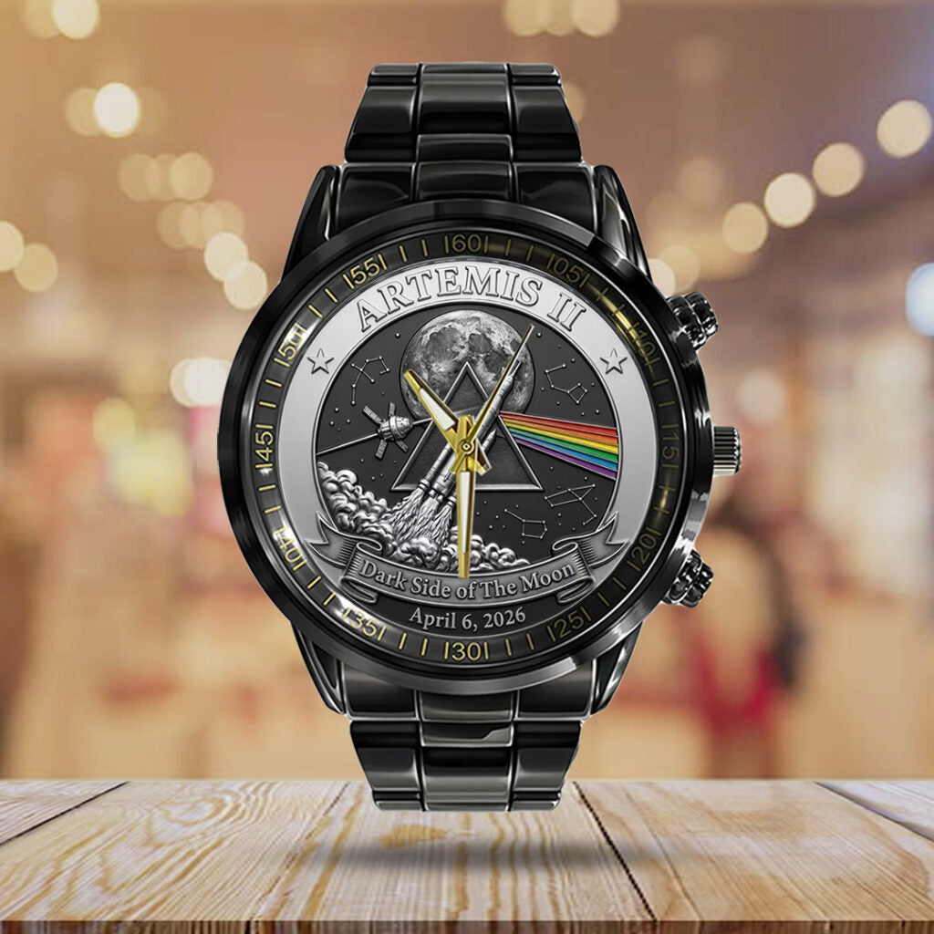 Pink Floyd x Artemis II Black Stainless Steel Watch - TANTN22408
