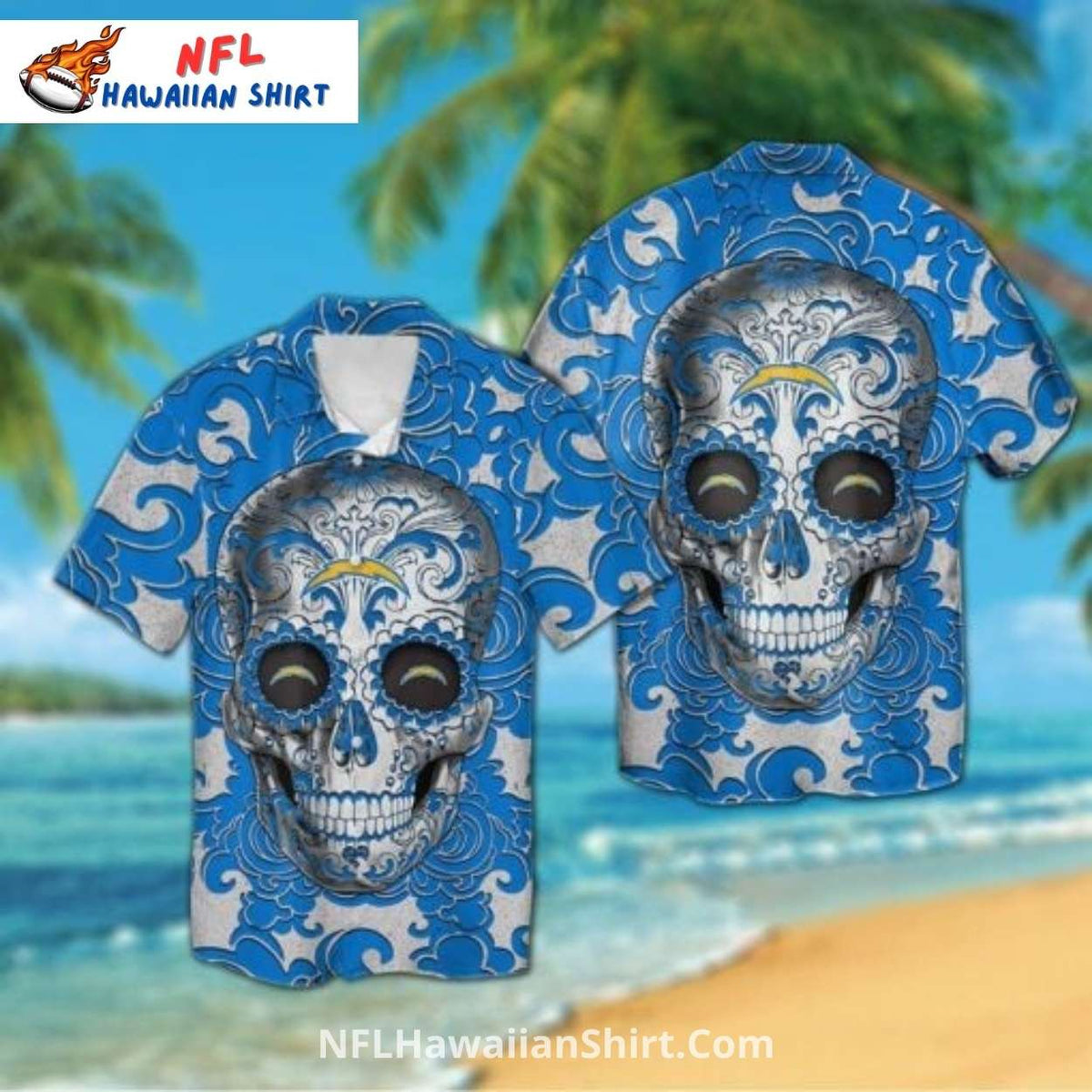 Pirate Skull Chargers Vintage Map Adventure Shirt