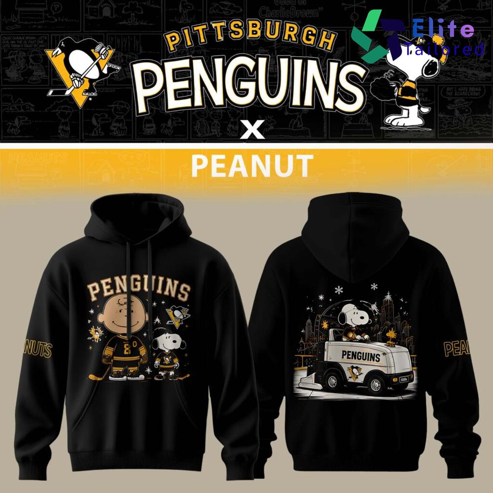Pittsburgh Penguins x Peanuts Night 2026 Custom Pullover Hoodie