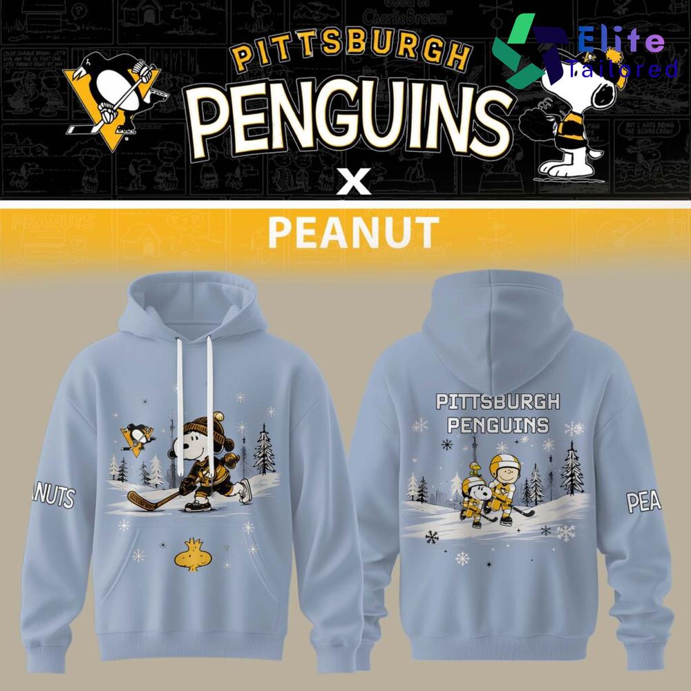 Pittsburgh Penguins x Peanuts Night 2026 Custom Pullover Hoodie