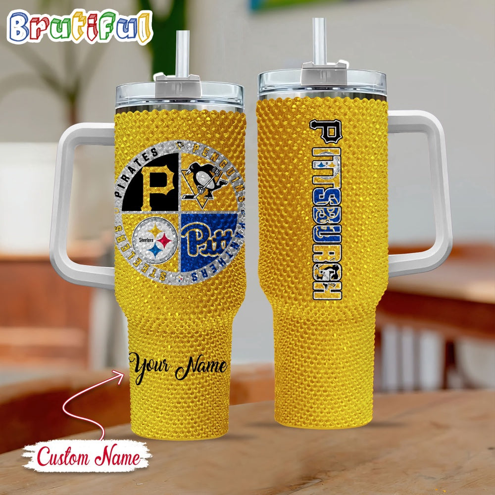 Pittsburgh Sport Logo Team Custom Stanley Tumber 40Oz