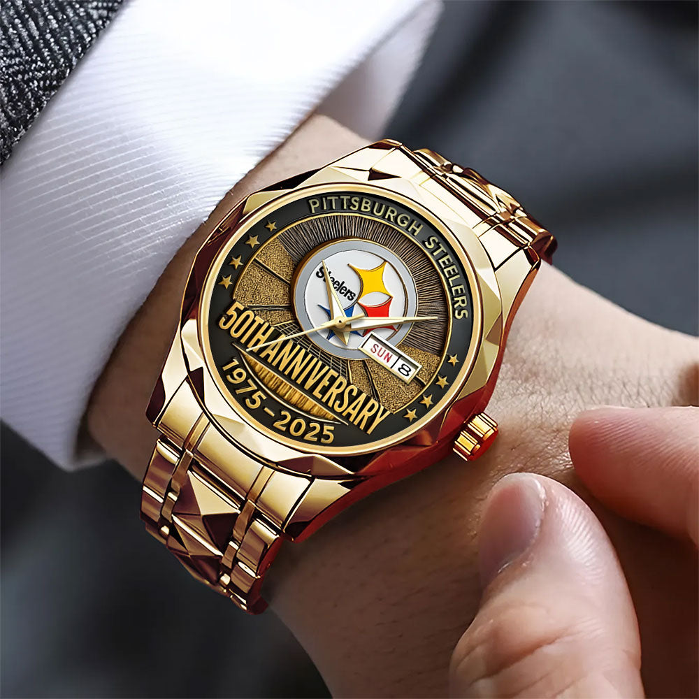 Pittsburgh Steelers 2025 Alloy Luxury Quartz Watch - TANTN15653