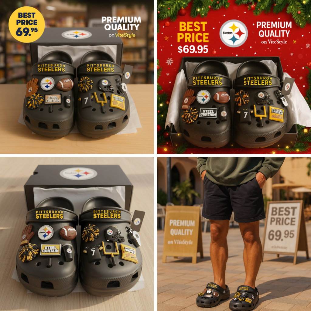 Pittsburgh Steelers Croc Charms 2025