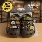 Pittsburgh Steelers Croc Charms 2025