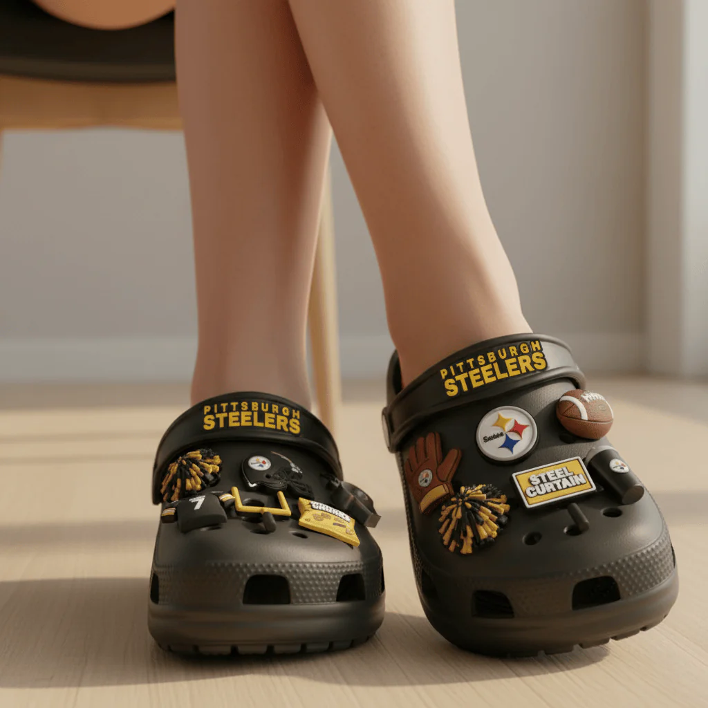 Pittsburgh Steelers Croc Charms
