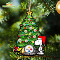 Pittsburgh Steelers Custom Snoopy Peanuts Christmas Ornament Xmas Tree Decorations