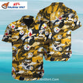 Pittsburgh Steelers Hawaiian Shirt Bold Logo Pattern
