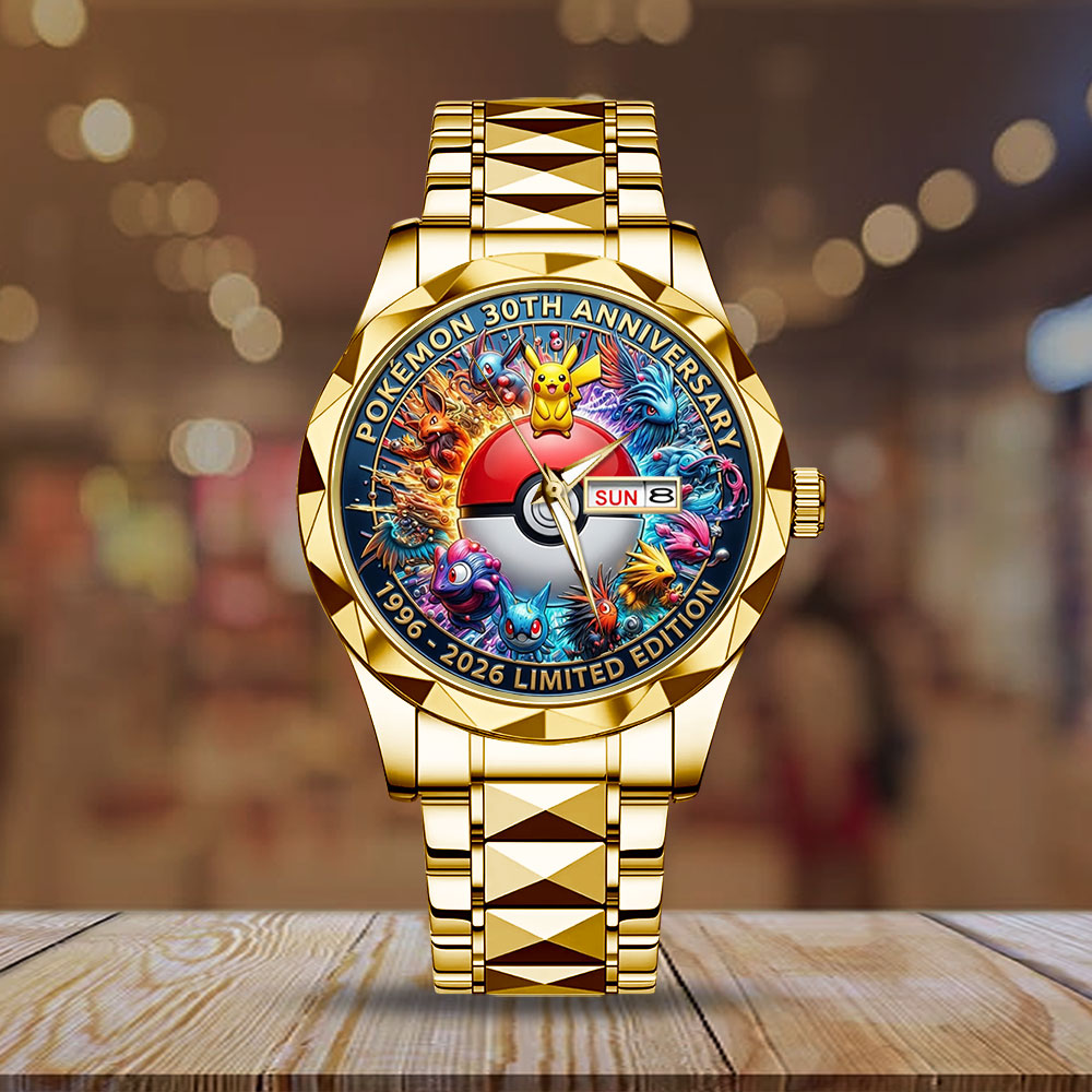 Pokemon 30th Anniversary 2026 Alloy Luxury Quartz Watch - TMTHU3781