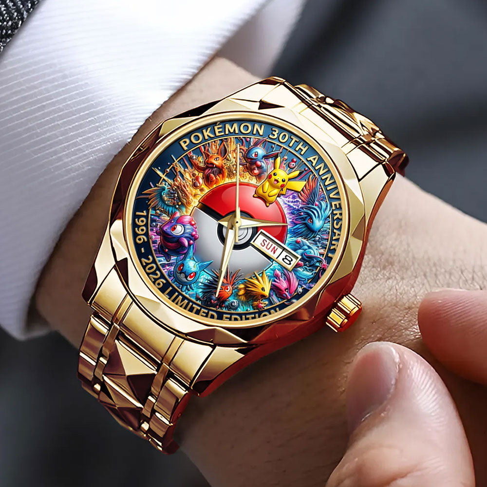 Pokemon 30th Anniversary 2026 Alloy Luxury Quartz Watch - TMTHU3781