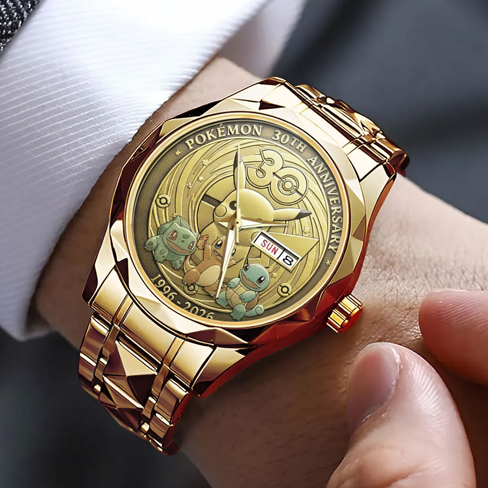 Pokemon 30th Anniversary Alloy Luxury Quartz Watch - GNE4835