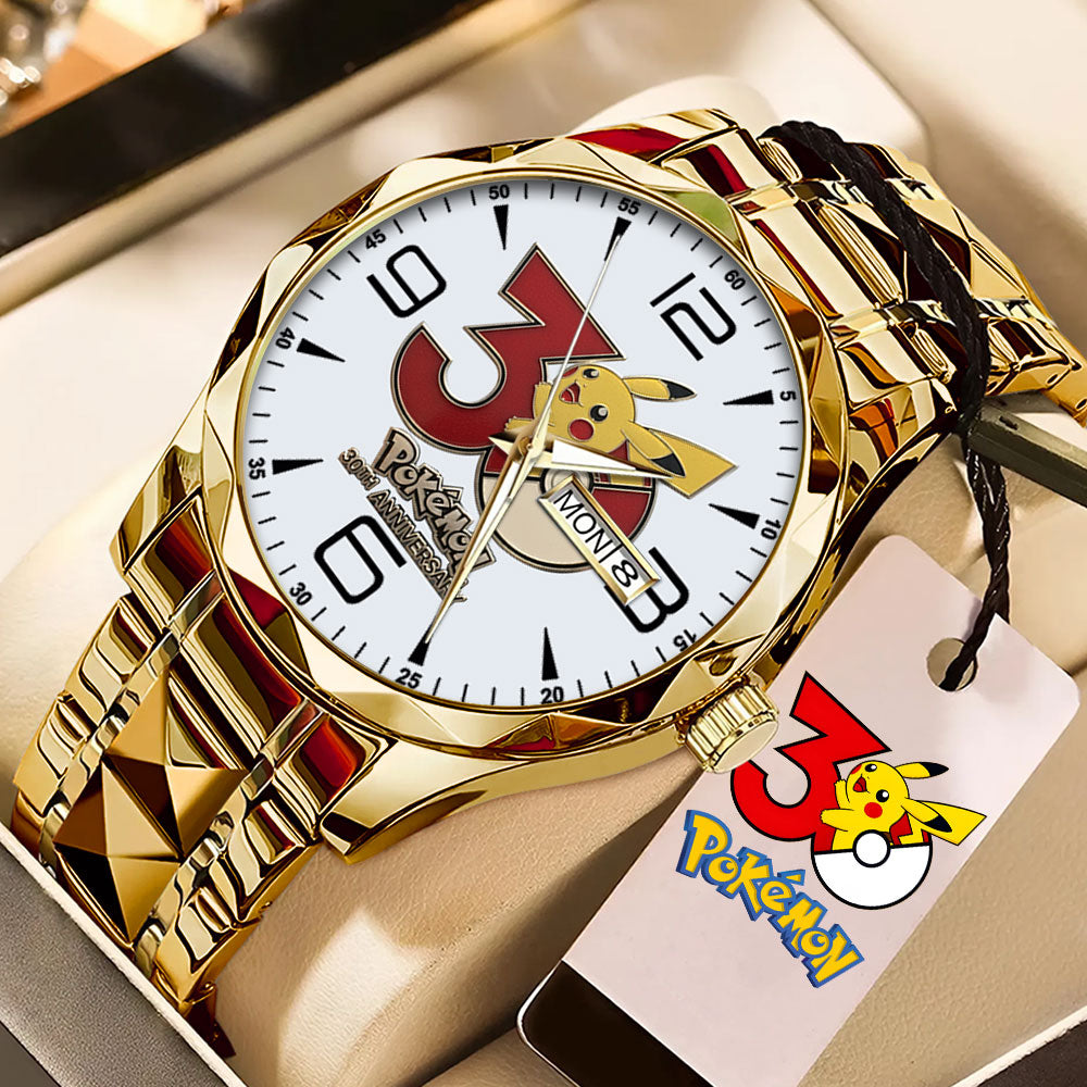 Pokemon 30th Anniversary Alloy Luxury Quartz Watch - GNE4836