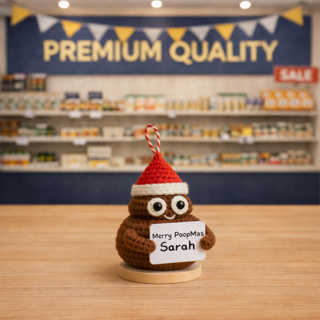Poopmas Crochet Emotional Support Doll