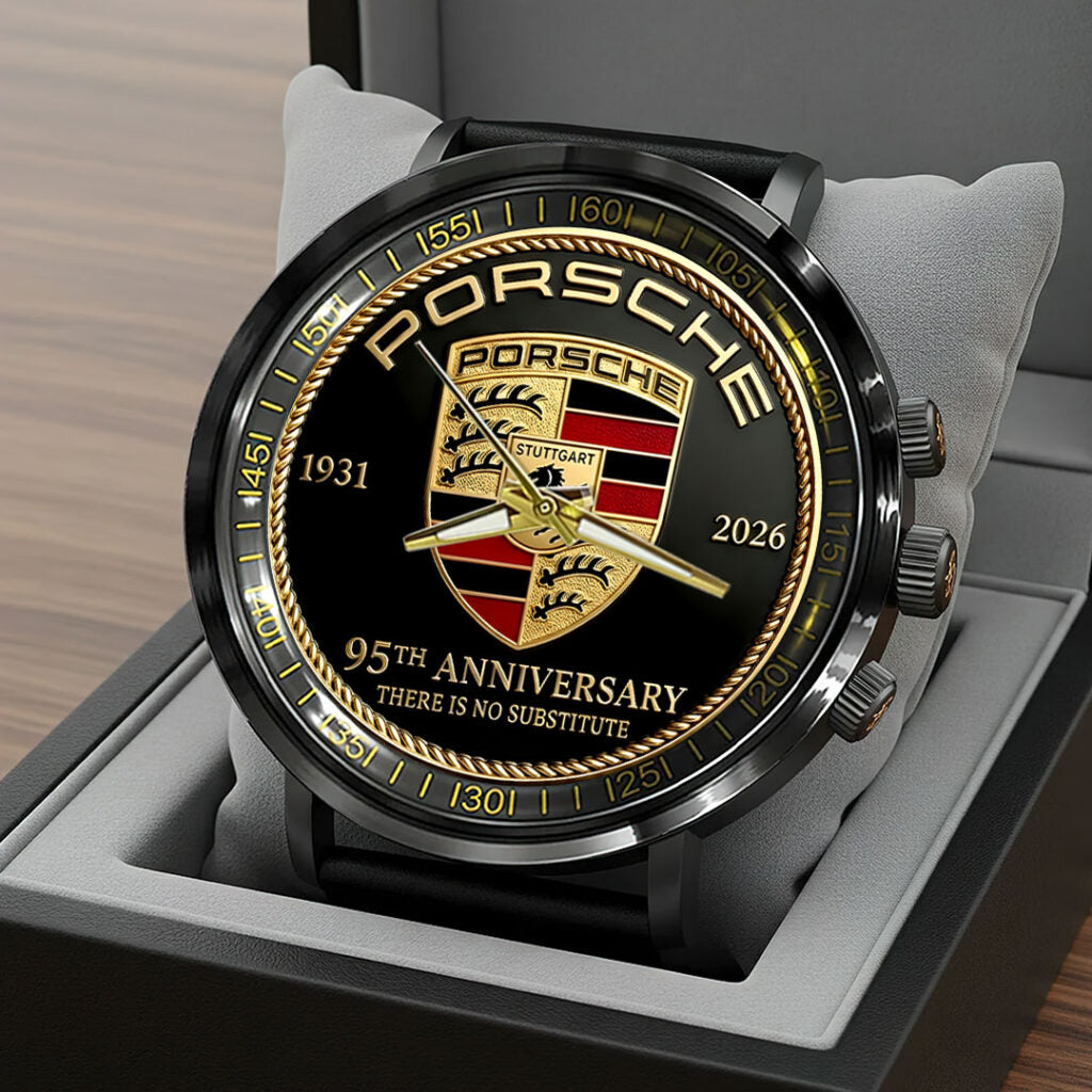 Porsche 95th Anniversary Black Stainless Steel Watch - HOATT15983