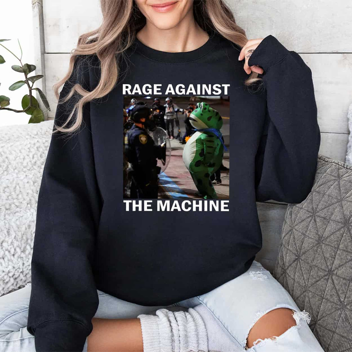 Portland Frog Rage Against The Machine Shirt
