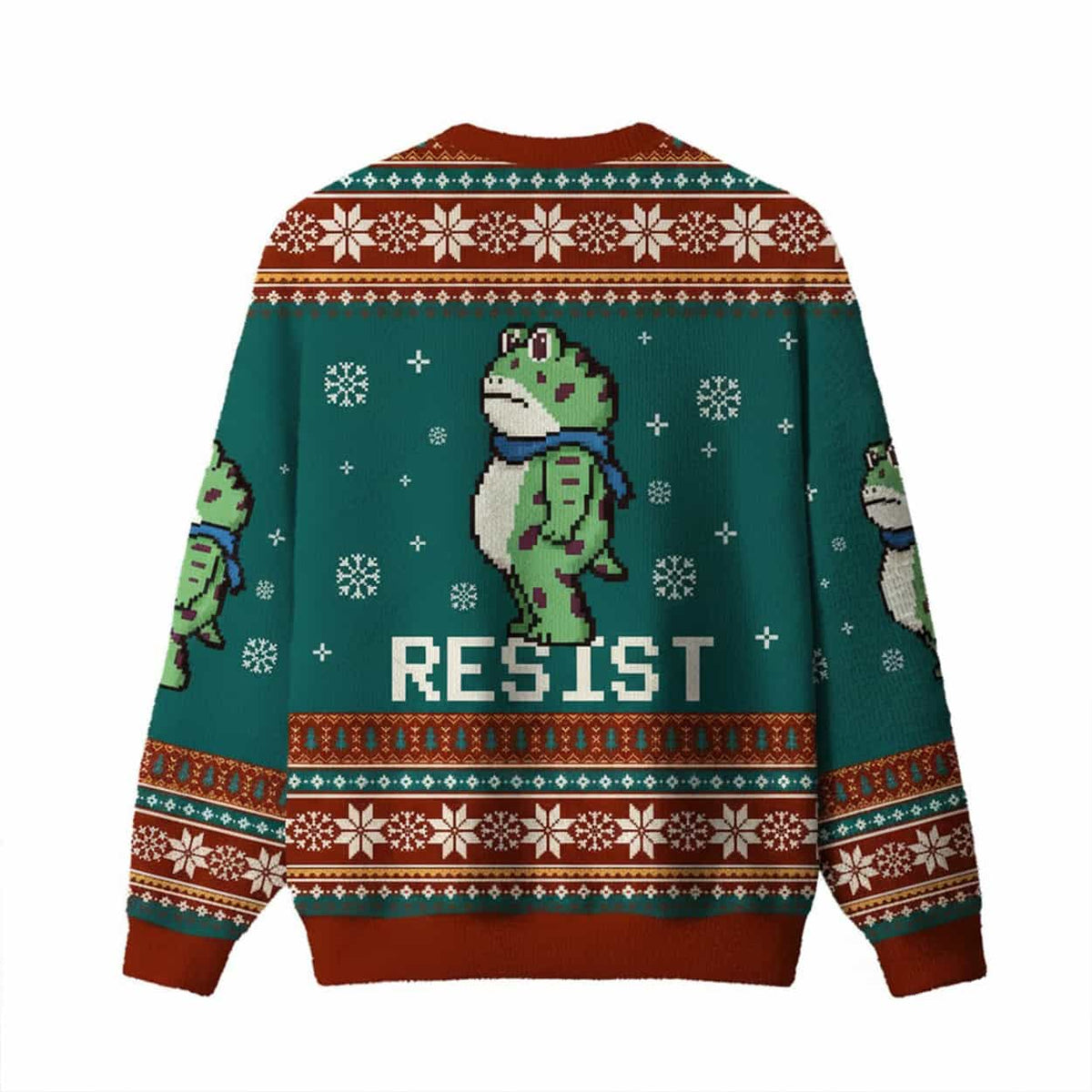 Portland Frog Resist Ugly Christmas Sweater