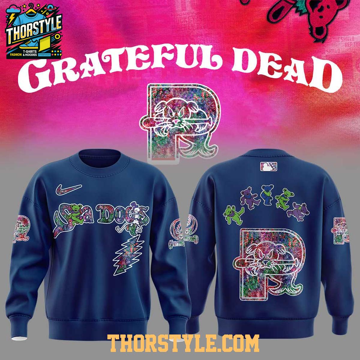 Portland Sea Dogs 2025 Grateful Dead 60th Anniversary Hoodie T-Shirt