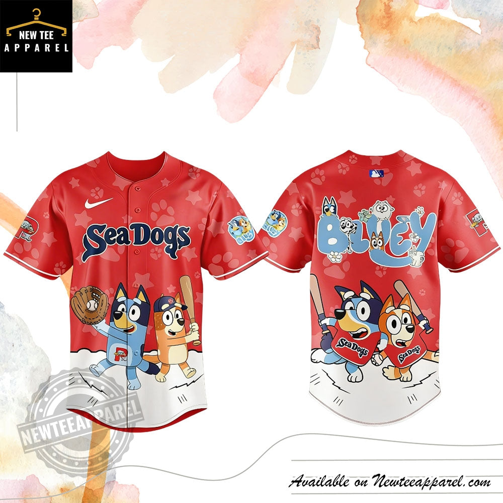 Portland Sea Dogs Bluey Night 2026 Minor Game Baseball Jersey